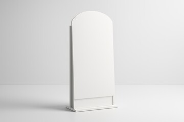 Curved-top totem display mockup