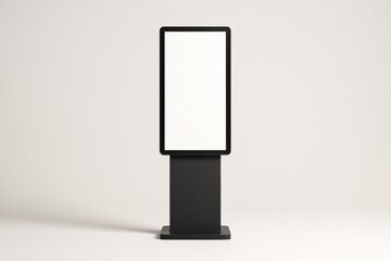 Digital kiosk tall screen mockup