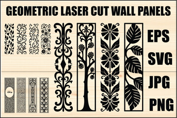 Geometric laser cut Set  