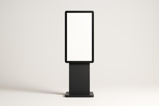 Digital kiosk tall screen mockup