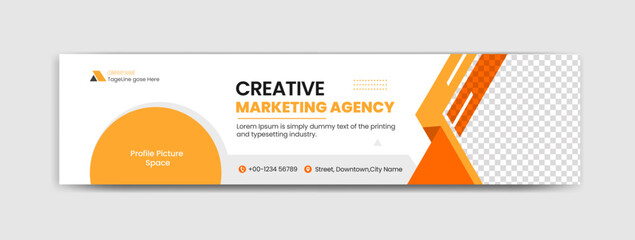 Digital marketing linkedin cover Template