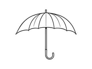 Umbrella Sketch Style Illustration
