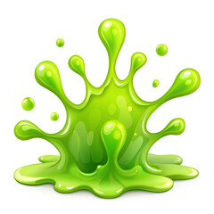 green paint splashes isolated on white background.PNG Transparent file type with high definition picture quality available.