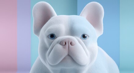 Cute 3D Model of a French Bulldog
