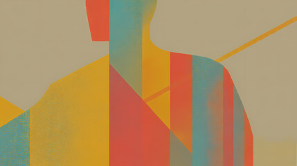 abstract composed figure