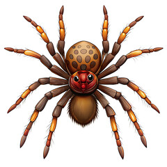 spider  isolated on white background.PNG Transparent file type with high definition picture quality available.