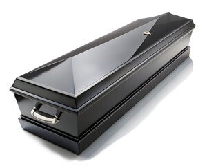 black leather briefcase isolated on white background.PNG Transparent file type with high definition picture quality available.