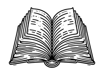 vector illustration of an open book, open book illustration.