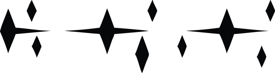 Abstract step down silhouette design, vector shape, cutout