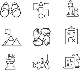 education icons set