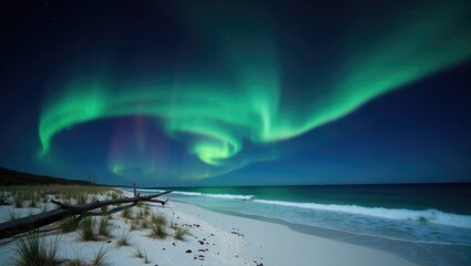 Naklejka premium flying over water