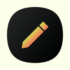 Drawing app icon. Pencil app icone