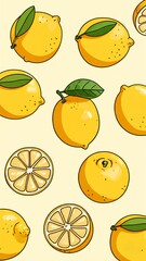 set of citrus fruit