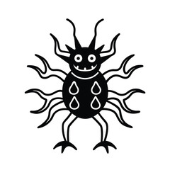 Fantasy Virus Creature with Dragon Features