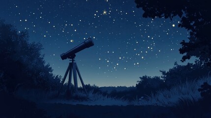Telescope night sky