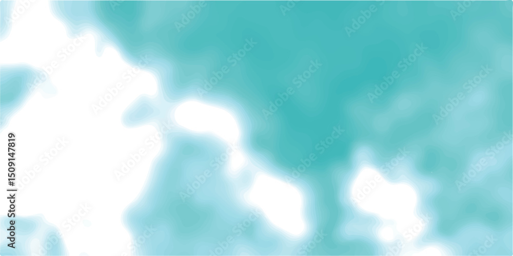 Poster abstract background of colorful liquid liner. blue sky and clouds. light colorful landing page flat 