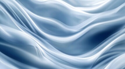 Fototapeta premium Flowing cooltoned abstract winter background digital art serene environment artistic viewpoint winter concept