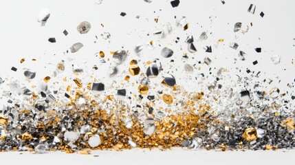 Festive confetti explosion midmotion celebration location action shot vibrant environment dynamic viewpoint captivating concept