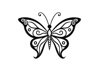 butterfly--page-of-coloring-book--ornamental-art-- copy.eps