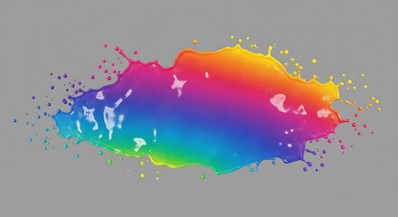 Vibrant Rainbow Paint Splash Colorful Liquid Burst Abstract Background Design