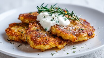 Delicious Swedish Hash Browns with Sour Cream and Herbs
