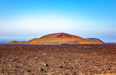 Volcanic landscape, Island Lanzarote, Canary Islands, Spain, Europe.
