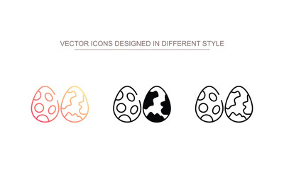 Dinosaur Egg icon design with white background stock illustration © Graphicsmine