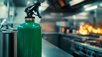 Using a green class k fire extinguisher in professional kitchens a guide to fire safety culinary environments and best practices