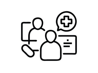 Fototapeta premium Social network symbols for business people web user profiles