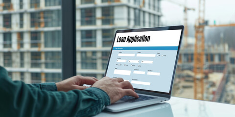 Online loan application form for brisk digital information collection on the internet network