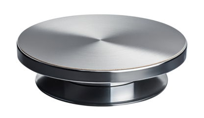 Cake Turntable with Smooth Rotating Base Isolated PNG Transparent Cutout