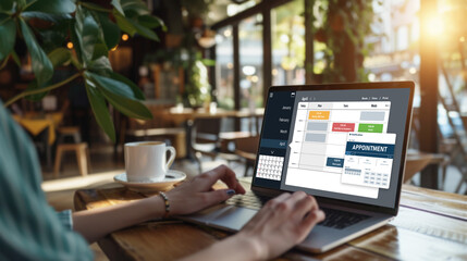 Online applointment booking calendar for brisk regristration on the internet website