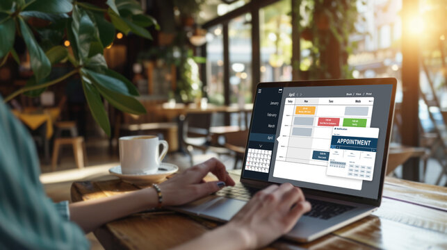 Online applointment booking calendar for brisk regristration on the internet website