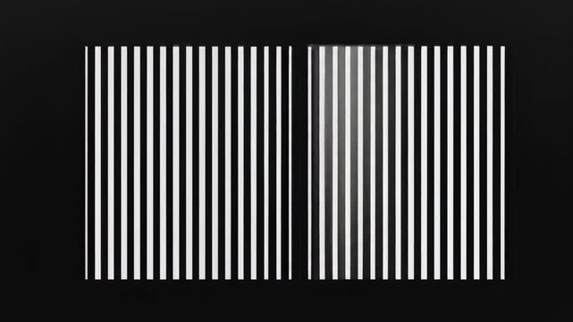 Abstract background with vertical white lines on a black backdrop