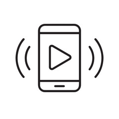 Vibration alert in smartphone icons