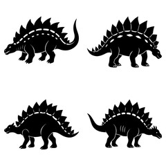 Ankylosaurus Silhouette vector illustration