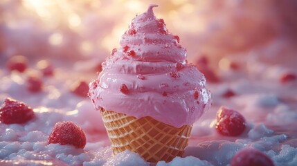strawberry ice cream
