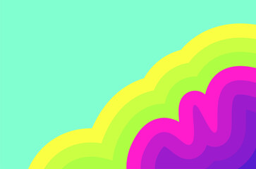 colorfull wallpaper with cloud decoration