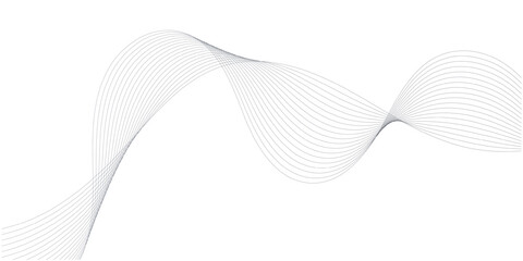 Fototapeta premium Abstract grey smooth element swoosh speed wave modern stream background abstract wave line for banner, wallpaper background with wave design 