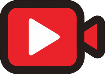 Play button icon ideal for media player, video start screen, or digital streaming platform UI
