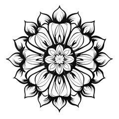 Black and White Tree Silhouette Vector | Isolated Nature Design for Ecology, Environment, or Background Use
