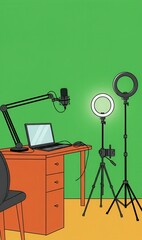 Streaming Setup:  Modern Home Studio for Content Creation