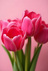 Fototapeta premium Pink Tulip Collection