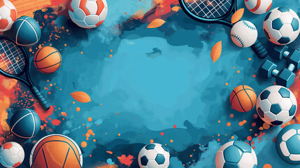 sports background frame