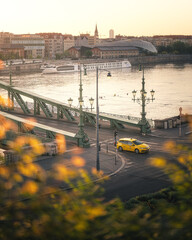 Famous Liberty Bridge in Budapest, Hungary