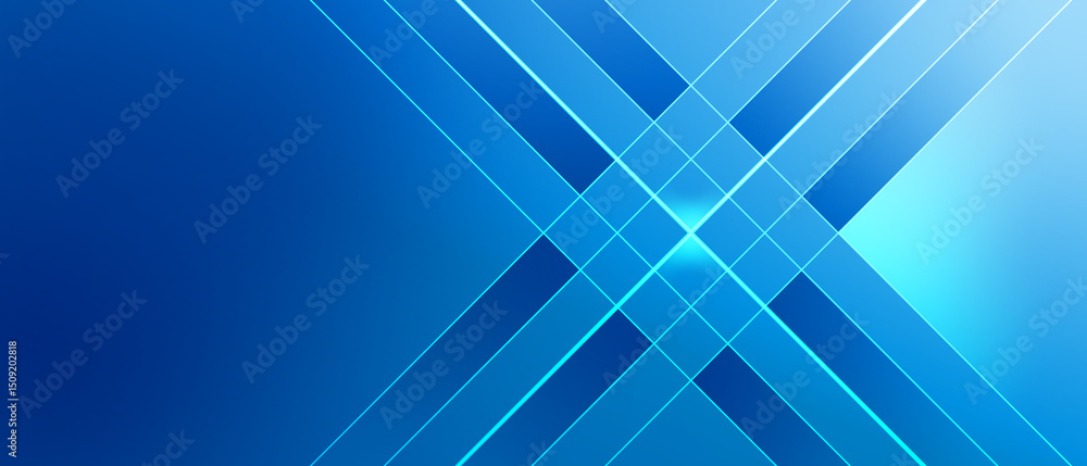 Aufkleber blue abstract background with lines for web