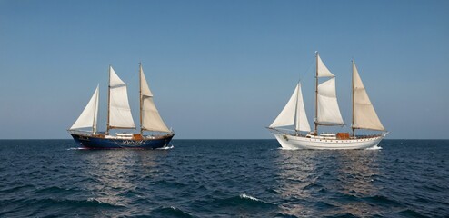 Fototapeta premium sailing in the sea
