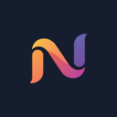modern letter logo, minimal style, futuristic design, clean lines, vector art, branding concept