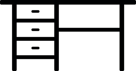 Desk Office Icon vector Art & Illustration