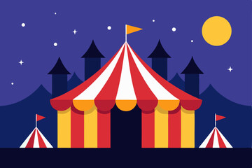 circus tent vector illustration